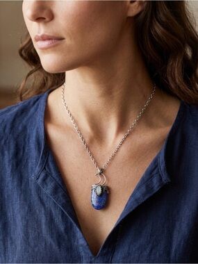Lápiz lazuli Pendant Necklace